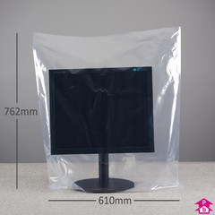 Clear Polybag - 610mm x 762mm x 62.5 micron (24" x 30" x 250 gauge)