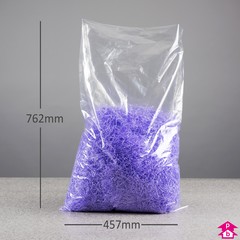 Clear Polybag (457mm x 762mm x 30 micron (18" x 30" x 120 gauge))