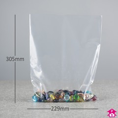 Clear Polybag (229mm x 305mm x 62.5 micron (9" x 12" x 250 gauge))