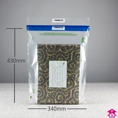 Clear Tamper Evident Envelope - C3 (340mm x 430mm x 75 micron (13" x 17" x 300 gauge))