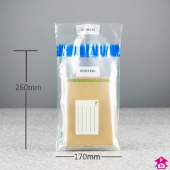 Clear Tamper Evident Envelope - C5 (170mm x 260mm x 75 micron (6½" x 10" x 300 gauge))
