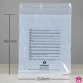 PGARCOMP6 : Compostable Peel and Seal Garment Bag - Perforated + PWN - Sweater