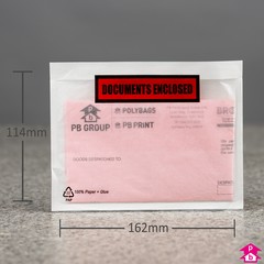 Document-Enclosed Paper Envelope - A6 (Printed) - 162mm wide x 114mm long (A6)