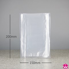 Embossed Vacuum Pouch - Mini - 150mm wide x 250mm long, 70 micron thickness