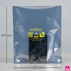 ESD Shielding Bag - Large (305mm x 455mm x 70 micron (12" x 18" x 280 gauge))