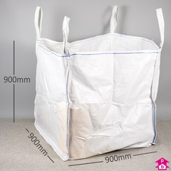 FIBC Bulk Bag - 900mm wide x 900mm deep x 900mm high (1000kg)