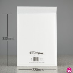 Fluted Paper Envelope - Letter - 220mm wide x 330mm long, 70/25 gsm (weight: 17.42g)