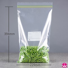Freezer Bag - 2 Litre - (internal) 229mm wide x 394mm long x 87.5 microns, 2 Litre