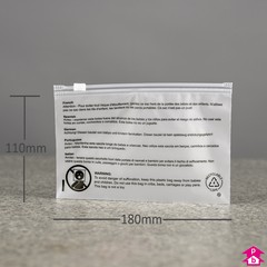 Frosted Zip Slider Safety Bag + PWN - Mini - 180mm x 110mm (7" x 4.25"), 70 micron (280 gauge)