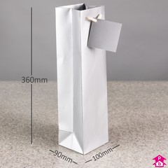 Gift Bottle Bag (100mm + 90mm x 360mm high)