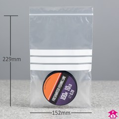 Grip Seal Bag + WOP (6" x  9" x 200 gauge)