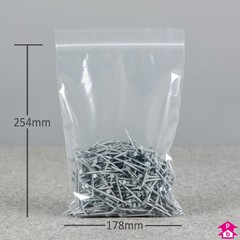 Heavy Duty Grip Seal Bag (7" x 10" x 350 gauge)