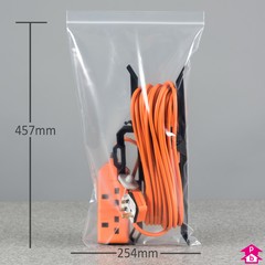 Heavy Duty Grip Seal Bag (10" x 18" x 350 gauge)
