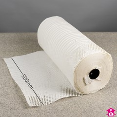 Hexa Paper Roll - White - 500mm wide x 250m long, extending to 400m long (12kg). 100gsm.
