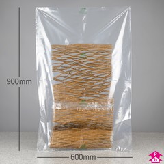 I'm Green Clear Polybag - Large (600mm x 900mm x 25 micron (24" x 36" x 100 gauge))