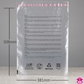 PBSAFSUS1520 : I'm Green Peel and Seal Safety Polybag - Perforated + PWN - Large