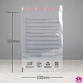 PBSAFSUS913 : I'm Green Peel and Seal Safety Polybag - Perforated + PWN - Medium