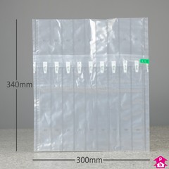 Inflatable Protective Bag (Small bottle size) - Uninflated: 300mm wide x 340mm long. (For 75cl bottle, camera lenses, etc).