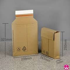 M2 Expandable Cardboard Envelope - 239mm wide x 325mm long (flat ...