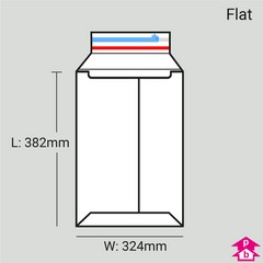 M4 Expandable Cardboard Envelope - 324mm wide x 382mm long (flat ...