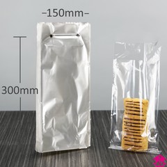 Plain Wicketed Bag - 150mm x 300mm x 20 micron (6" x 12" x 80 gauge)