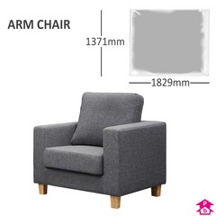 Polythene Armchair Cover - 72" x 54" x 250 gauge (Armchair)