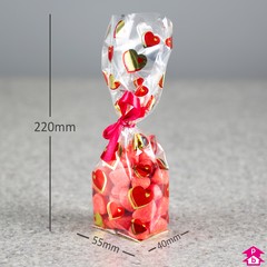 Presentation  Bag - 40/55mm x 220mm high x 40 microns