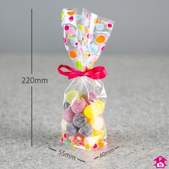 Presentation Bag - 40/55mm x 220mm high x 40 microns