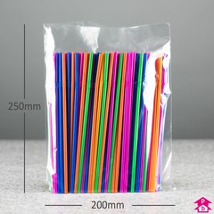 PriceBuster Clear Bags - 8" wide x 10" long x 90 gauge thick