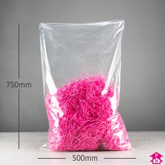 PriceBuster Clear Bags (20" wide x 30" long x 90 gauge thick)