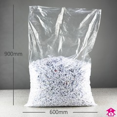 PriceBuster Clear Bags (24" wide x 36" long x 90 gauge thick)