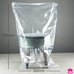 PriceBuster Clear Bags (24" wide x 36" long x 180 gauge thick)