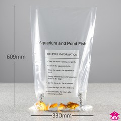 Printed Fish Bag - Extra Large - 330mm x 609mm x 75 micron (13" x 24" x 300 gauge)