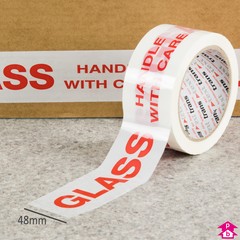 Printed Tape - Glass (Each roll is 48mm wide by 132 metres long)