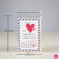 Sealable Display Bag - C6 - 118mm x 164mm + 30mm lip