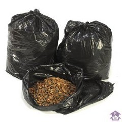 thick black rubbish sacks