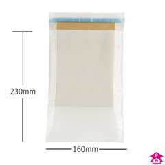 White Mailing Envelope - 160mm x 230mm x 37 micron
