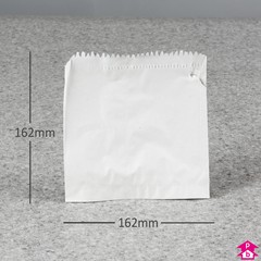 White Sulphite Paper Bags 7 x 7, PAPER BAGS