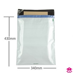 White Tamper Evident Envelope - C3 (340mm x 430mm x 75 micron (13" x 17" x 300 gauge))