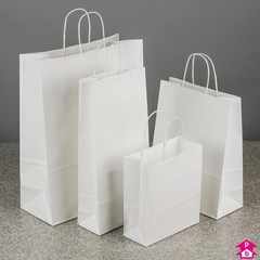 White Twist Handle Carriers