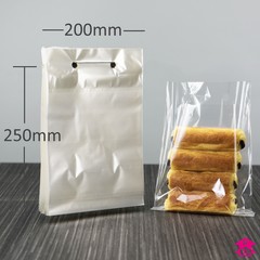Wicketed Food Bag - Microperforated (200mm x 250mm x 20 micron (8" x 10" x 80 gauge))