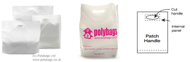 Patch Handle Carrier Bags