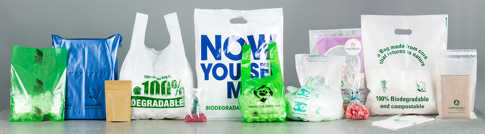 : Grocery shopping.. S M L size Carrier 100% Biodegradable and Recyclable carrier bags 