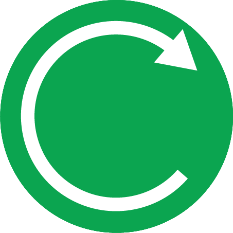 Recycled packaging standard icon