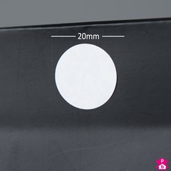 Adhesive Paper Disc - White - 20mm diameter