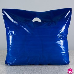 blue carrier bags