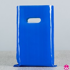 blue carrier bags