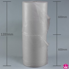 Bubble Wrap (30% Recycled) - 600mm wide on 100 metre long roll. Small 10mm bubbles.