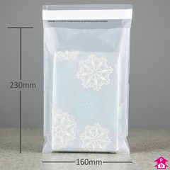 Clear Compostable Mailing Bag - C5 - 160mm wide x 230mm long, 40 micron thickness. (C5 for A5)