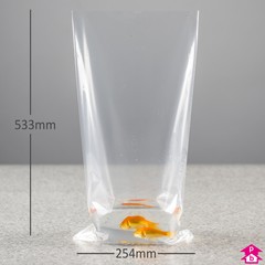 Clear Fish Bag - 10 x 21" 300 gauge